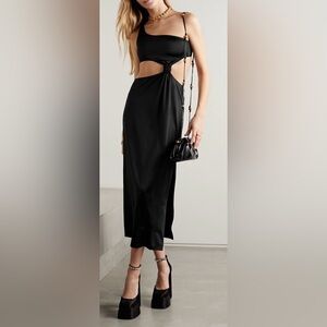 Belize cutout one-shoulder stretch-jersey midi dress NWT